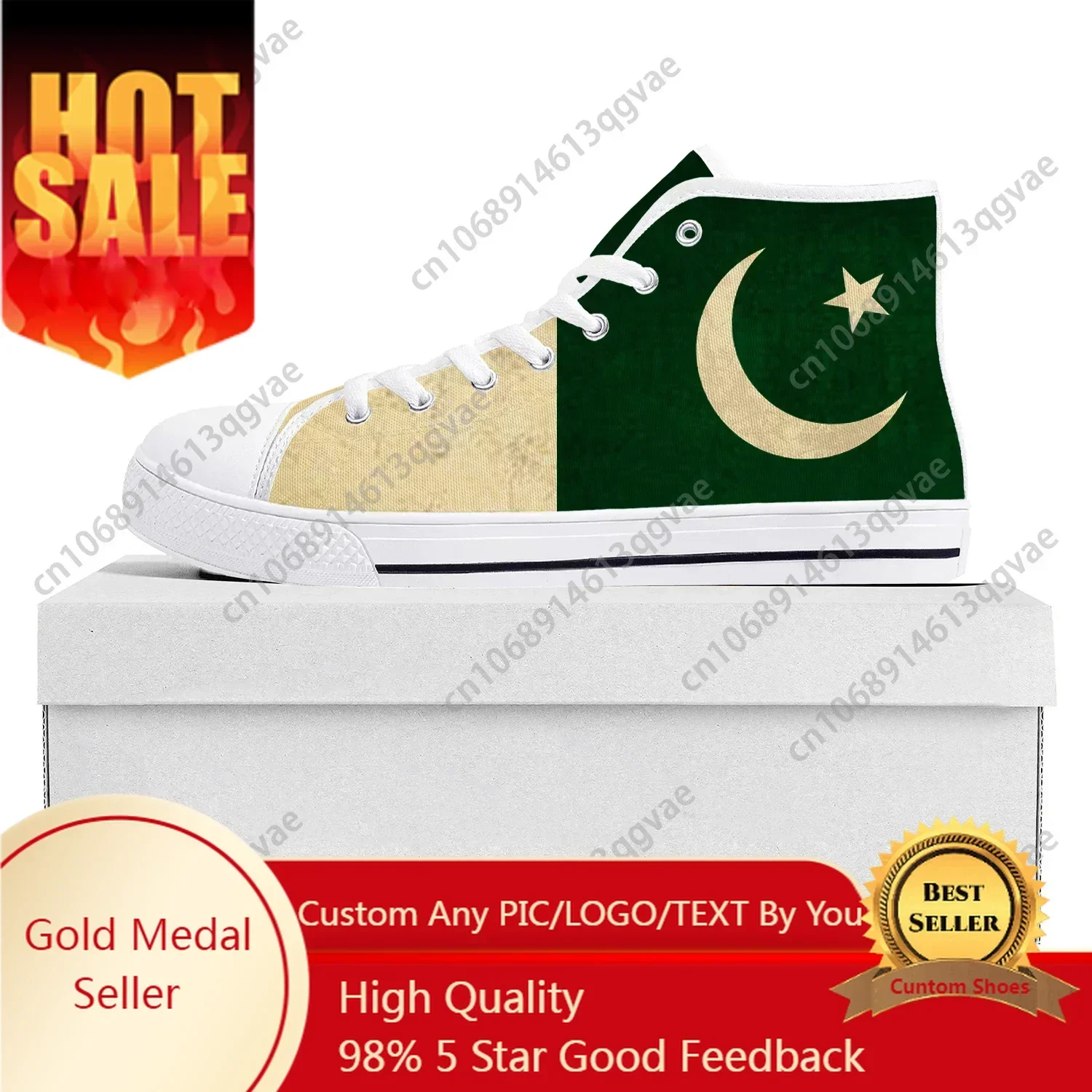 Women'S Shoes In Pakistan - Baskets montantes en toile avec drapeau