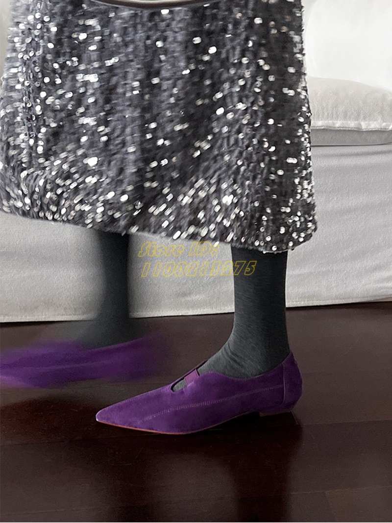 Women Shoes Winter - Escarpins à bout pointu en daim