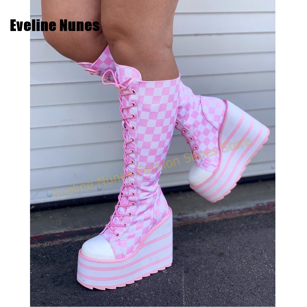 Women'S Shoes Y2K - Bottes à plateforme pour femmes, motif
