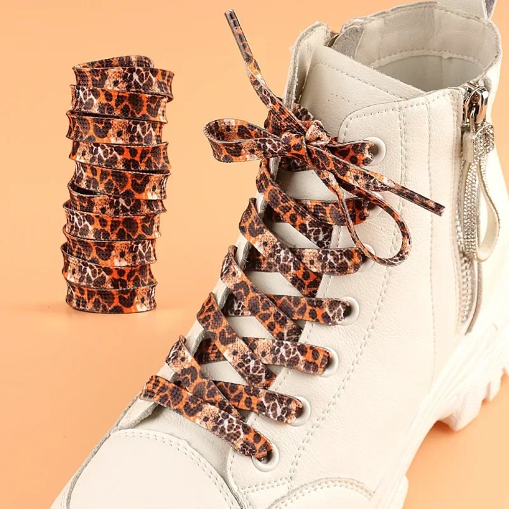 Women Shoes Kinds - Lacets classiques à imprimé léopard pour