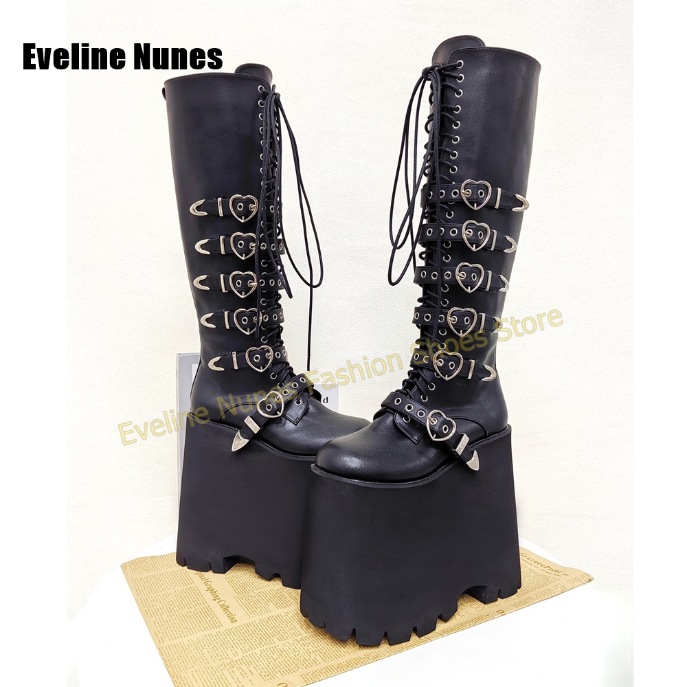 Women'S Shoes Y2K - Bottes à plateforme haute Y2K Gothic