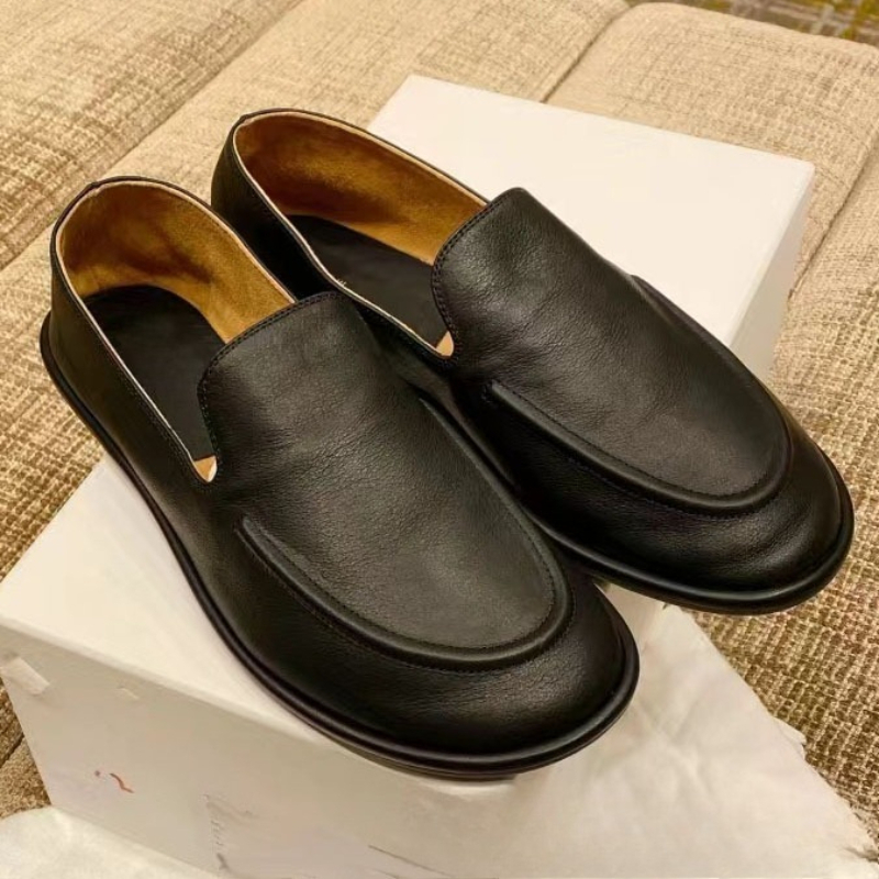 Women'S Shoes In Wide Width - Nouvelles chaussures plates en cuir véritable
