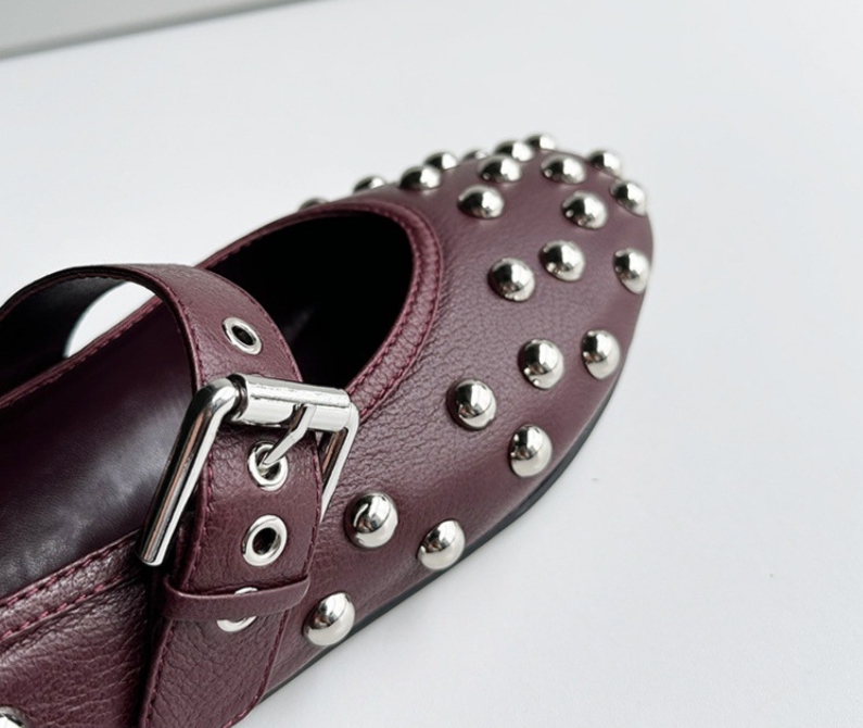 Dave&di – chaussures plates d' - Women'S Shoes Burgundy avis et prix
