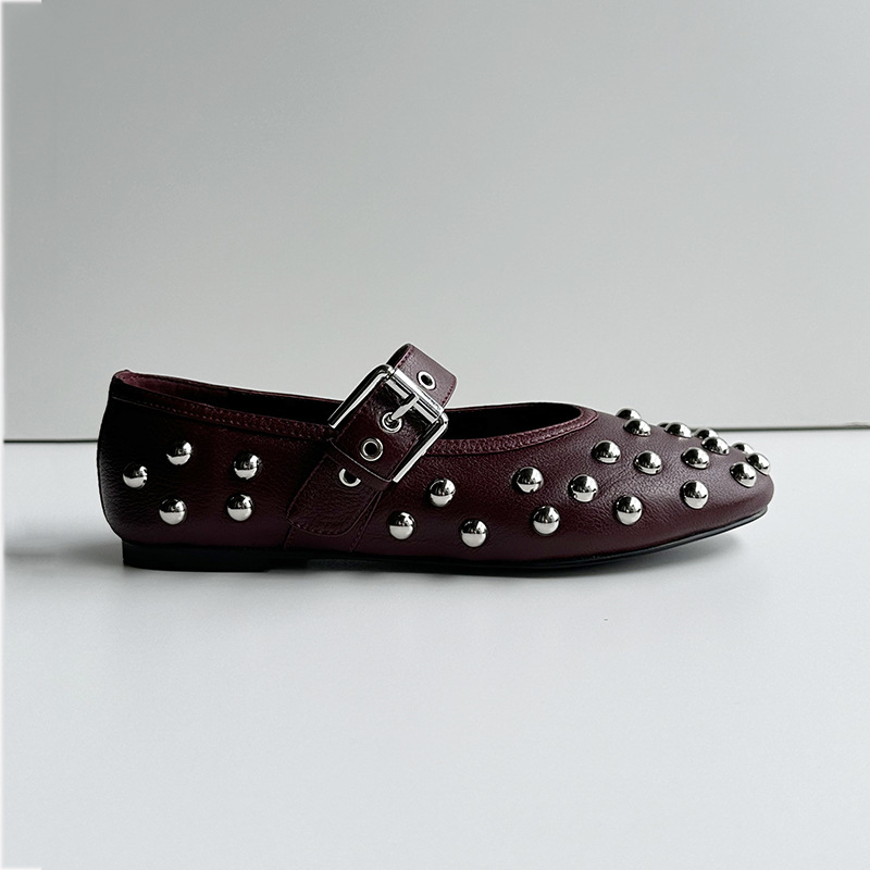 Dave&di – chaussures plates d' - Women'S Shoes Burgundy avis et prix