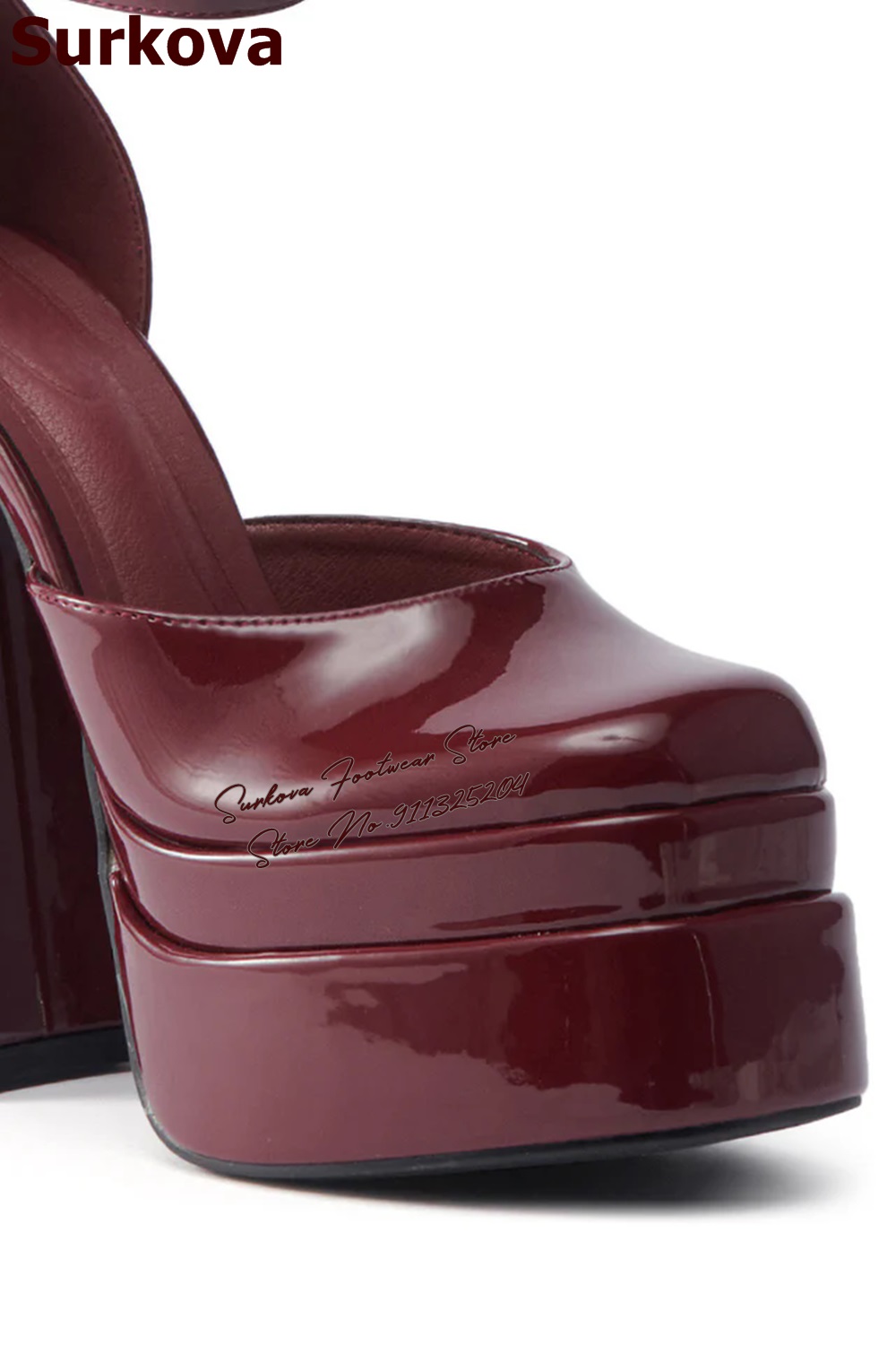 Surkova – escarpins en cuir ve - Women'S Shoes Burgundy avis et prix