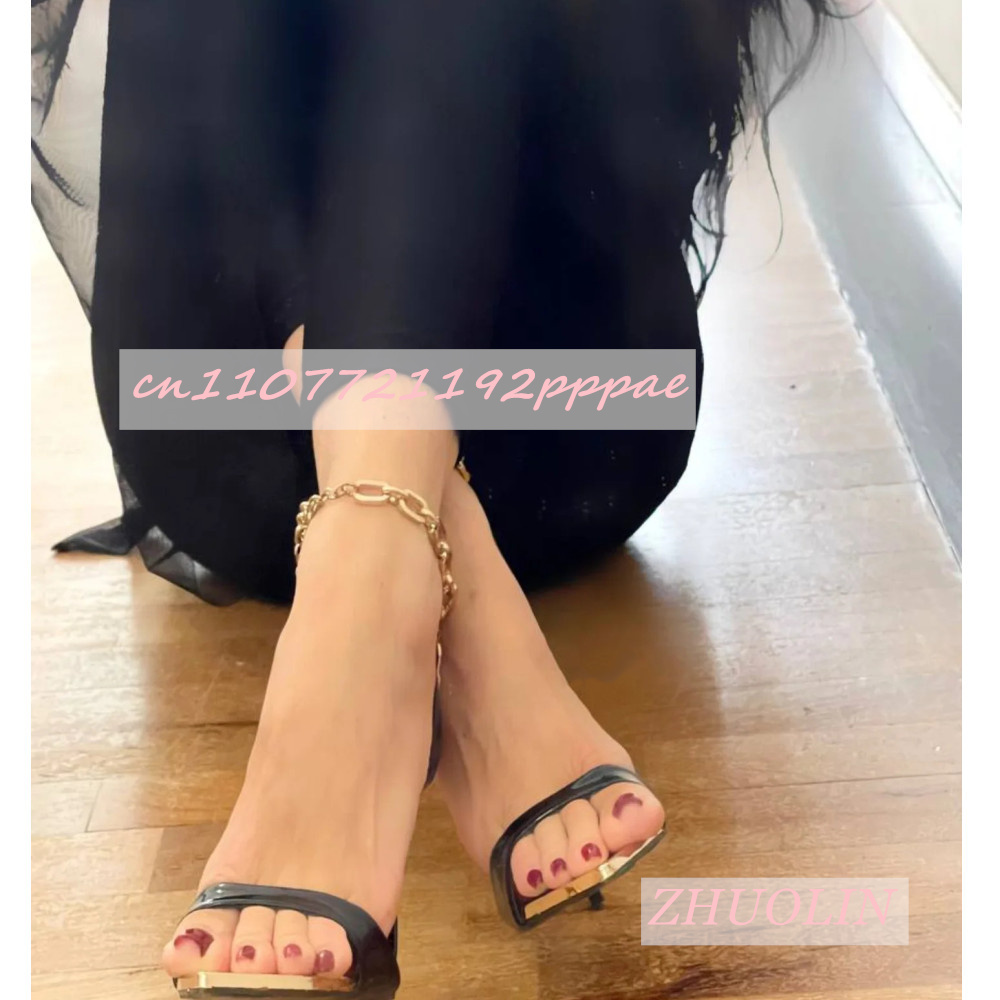 Femmes métal pointu noir talon - Kids Shoes Women avis et prix