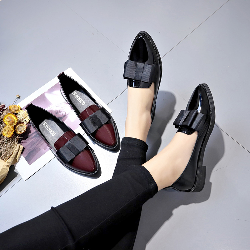 Mocassins à bout pointu en cui - Women Shoes On Sale avis et prix