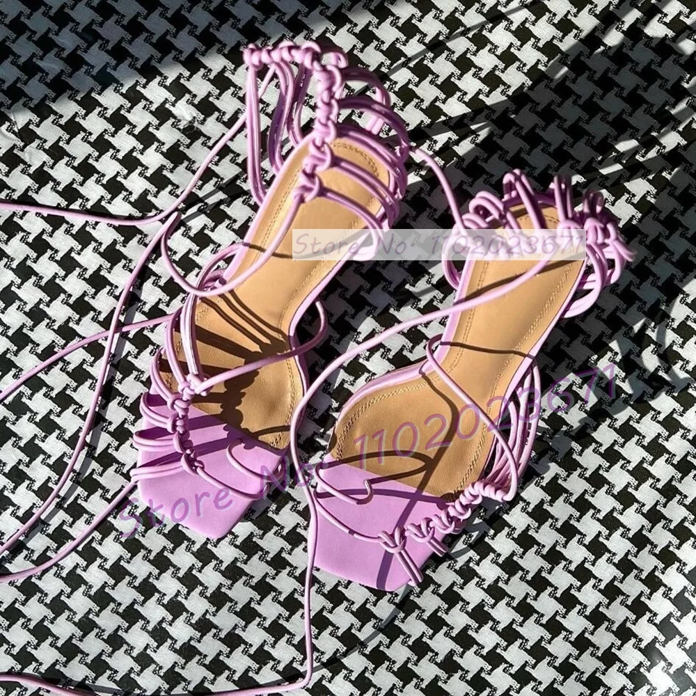 Sandales chics à lacets pour f - Strappy Heeled Sandals avis et prix