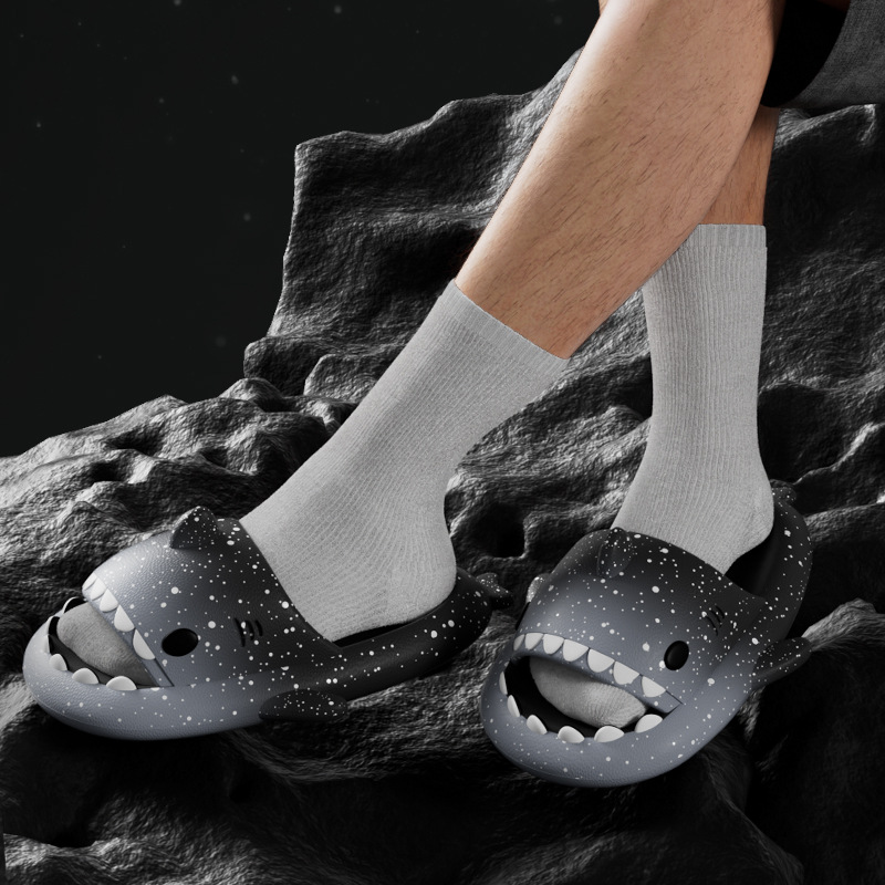 Pantoufles de requin de dessin - Women Shoes Size To Men avis et prix