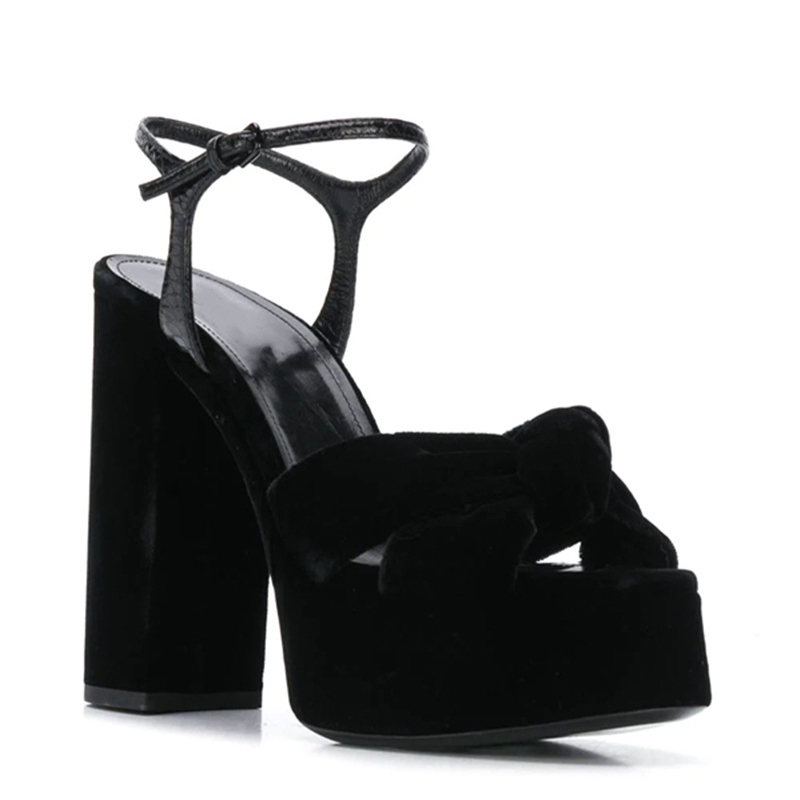 Sandales à plateforme et bout  - Women'S Shoes Burgundy avis et prix
