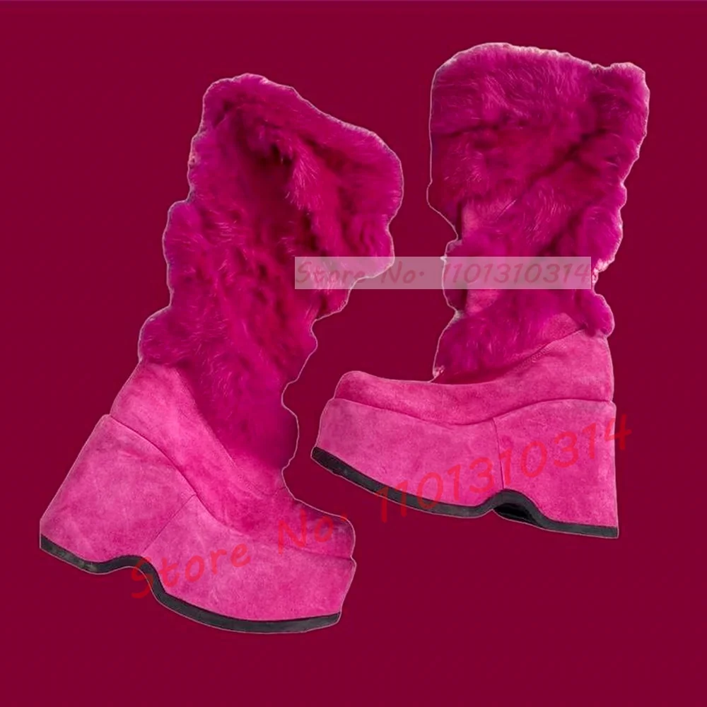 Bottes au genou en fourrure à  - Kids Shoes Women avis et prix