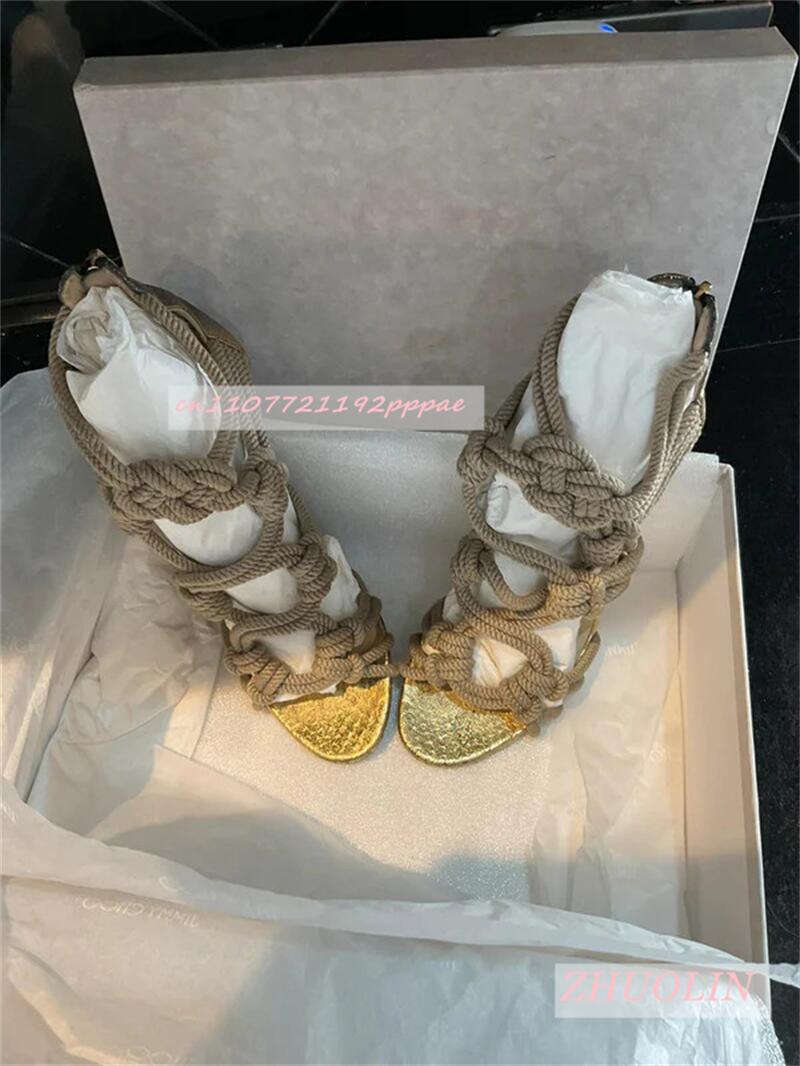 Femme tressé corde bout ouvert - Kids Shoes Women avis et prix
