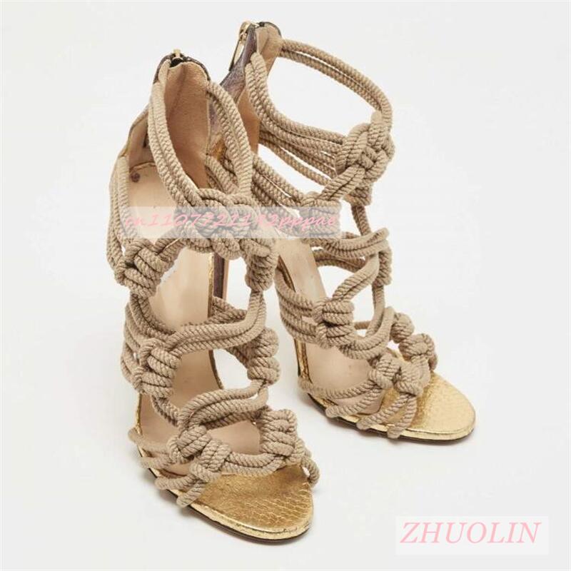 Femme tressé corde bout ouvert - Kids Shoes Women avis et prix