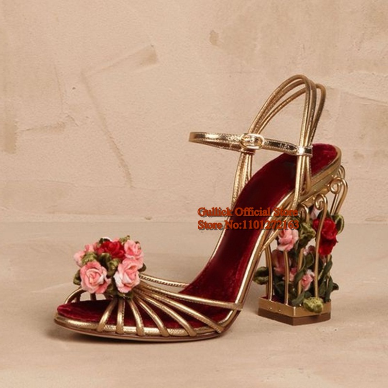 Cage à oiseaux de luxe femmes  - Strappy Heeled Sandals avis et prix