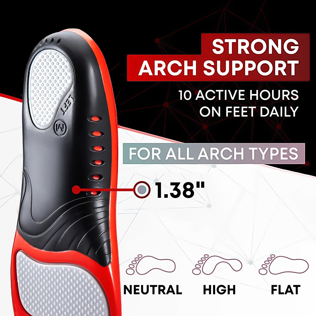 Semelles intérieures robustes  - Women'S Shoes High Arch Support avis et prix