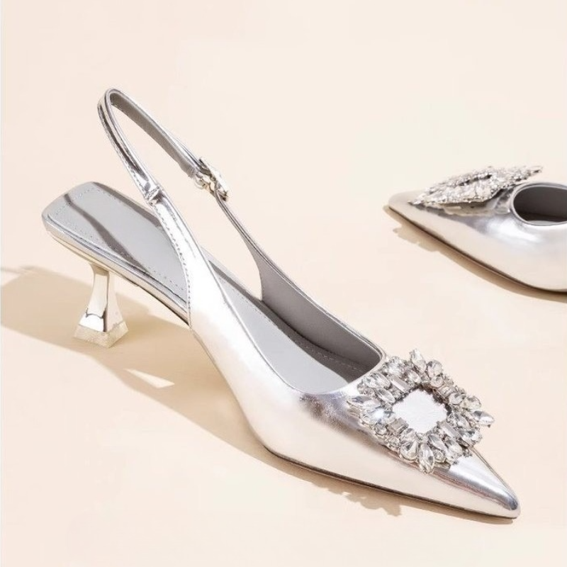 Sandales d'été à bout pointu p - Strappy Heeled Sandals avis et prix