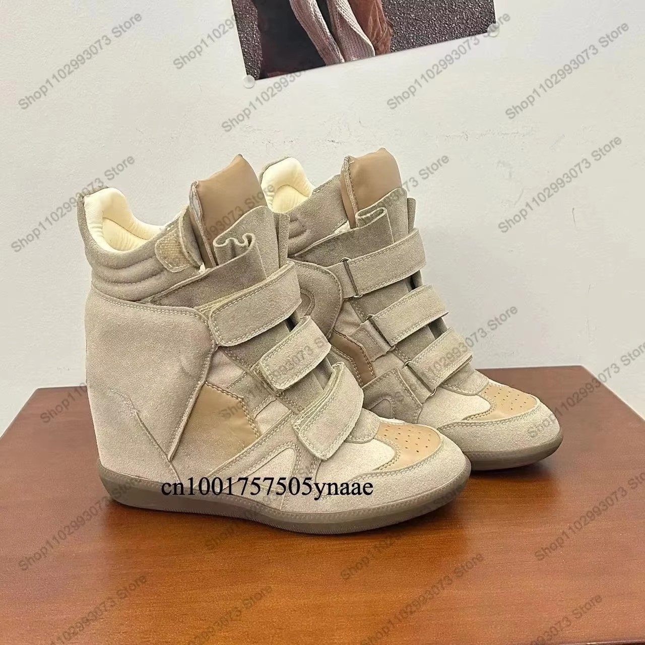Baskets montantes à talon comp - Women Shoes Sale avis et prix